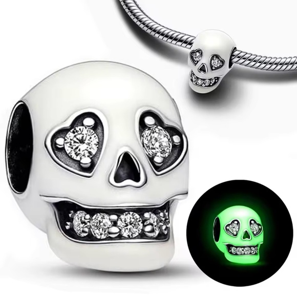 Pandora Jewelry - Pandora Glow in the Dark Skull Charm